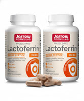 Jarrow Formulas envase frontal mostrando lactoferrina y beneficios claros
