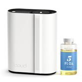 JCLOUD vista frontal del difusor mostrando diseño elegante y cobertura amplia