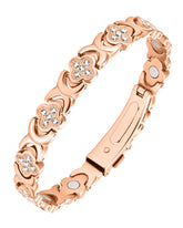 Jecanori pulsera frontal de cobre puro mostrando su acabado elegante