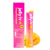 Jelly IV pack frontal mostrando seis sticks para llevar y conveniencia