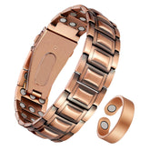 Jeracol pulsera frontal mostrando diseño y brillo para un look masculino