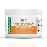 Envase Jigsaw Health Adrenal Cocktail mostrando diseño y porciones, ayuda a planificar consumo