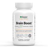 Jigsaw Health frasco frontal mostrando etiqueta clara y beneficio cognitivo
