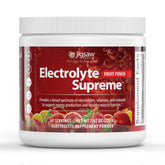Jigsaw Health tarro frontal de Electrolyte Supreme Fruit Punch mostrando diseño y tamaño