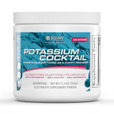 Jigsaw Health frasco frontal Potassium Cocktail mostrando etiqueta y beneficio rehidratación