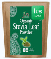 Jiva Organics empaque kraft frontal muestra bolsa resellable y cantidad