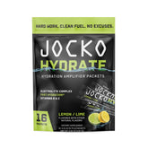 Jocko Fuel frente del paquete mostrando el diseño y beneficio de hidratación rápida