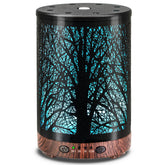 JOYOLO difusor metal frontal mostrando diseño elegante y función humidificadora