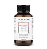 JSHealth envase frontal mostrando beneficios y diseño claro