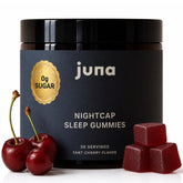 Juna Nightcap frontal del envase mostrando formato y diseño informativo