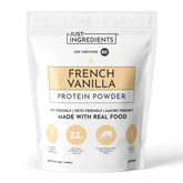 JUST INGREDIENTS bolsa frontal mostrando etiqueta y beneficio de proteína limpia