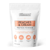 JUST INGREDIENTS empaque frontal mostrando 15 porciones y 22g proteína