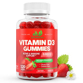 Just Nutrients frasco frontal mostrando 120 gomitas y beneficio de dosis alta