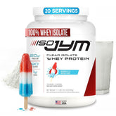 JYM etiqueta frontal del envase mostrando sabor Bombsicle y beneficio refrescante