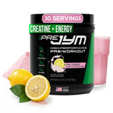 JYM frasco frontal Pink Lemonade mostrando tamaño y marca para identificar producto