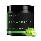 Kaged Pre-Kaged botella frontal mostrando diseño y sabor Krisp Apple