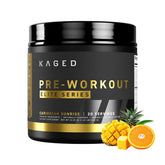 Kaged envase frontal mostrando marca y diseño, transmite confianza