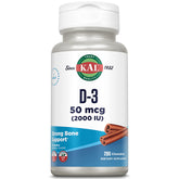 KAL envase frontal mostrando 200 masticables y beneficio conveniencia diaria