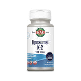 KAL envase frontal liposomal vitamina K2 MK7 mostrando etiqueta clara y beneficios