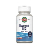 KAL envase frontal liposomal B12 muestra diseño y beneficio de alta absorción