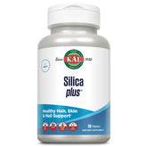 KAL Silica Plus vista frontal con envase reciclado PCR y detalles de producto