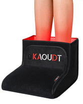 Kaoudt vista frontal del dispositivo mostrando cobertura para ambos pies y uso sencillo