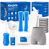 Kecjviz vista frontal del kit completo para recuperación postparto, preparación práctica