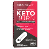 Keto Science envase frontal mostrando las 60 cápsulas y beneficios