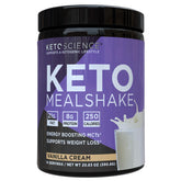 KETO SCIENCE frente del envase mostrando la etiqueta y beneficios