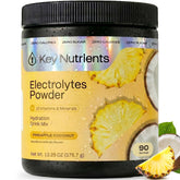 KEY NUTRIENTS envase frontal sabor piña coco, presentación clara y atractiva