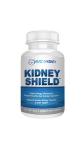Kidney Restore envase frontal mostrando 120 cápsulas y sello de pureza