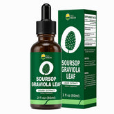 KingHealth botella frontal de hojas de guanábana con información clara