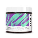 Kion Aminos frente del envase mostrando sabor Mixed Berry y beneficios claros