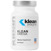 Klean Athlete frasco frontal mostrando 60 softgels y confianza en calidad