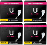 Kotex envase frontal mostrando pack de 4 con 160 protectores, conveniente