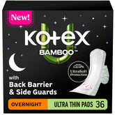 Kotex paquete frontal nocturno mostrando conteo y beneficio de protección