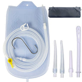 KYZETJD bolsa frontal mostrando capacidad 2 litros y material de silicona resistente