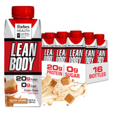 Labrada Lean Body RTD frente del envase mostrando la marca y sabor caramelo salado