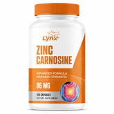 Leaping Lynx vista frontal del frasco que muestra 120 cápsulas y marca