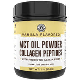 Left Coast Performance frasco frontal y etiqueta clara destacando beneficios