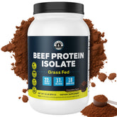 Left Coast Performance frente del envase mostrando beneficios y sabor chocolate