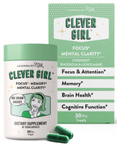 Legendairy Milk envase Clever Girl frontal mostrando presentación y beneficio de enfoque