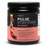 LEGION Pulse frente del envase mostrando diseño y sabor fruit punch