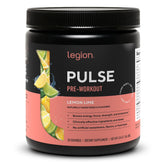 LEGION Pulse frente del envase mostrando diseño y sabor Lemon Lime, transmite confianza