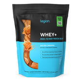 LEGION envase frontal Salted Caramel que muestra presentación y beneficios