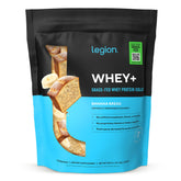 LEGION envase frente mostrando sabor Banana Bread y beneficio proteína limpia