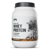 Levels Whey envase frontal mostrando doble chocolate y beneficio de proteína