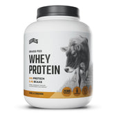 Levels Whey frente del envase mostrando diseño y tamaño, confianza y claridad