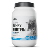Levels Whey frente del envase, presentación limpia y profesional