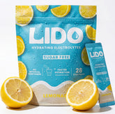 LIDO envase frontal del pack de 28 sticks mostrando diseño y beneficios